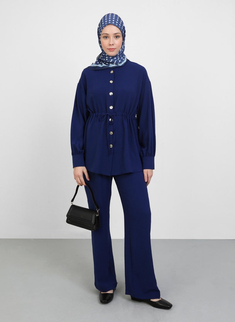 Navy Blue - Suit - Refka
