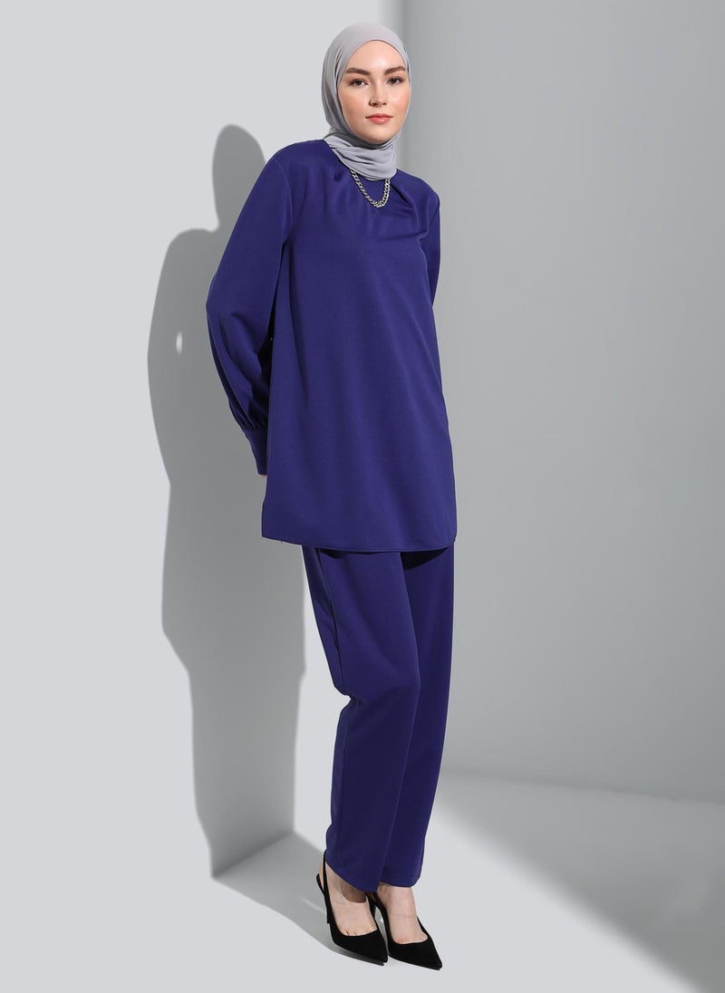 Navy Blue - Suit - Refka