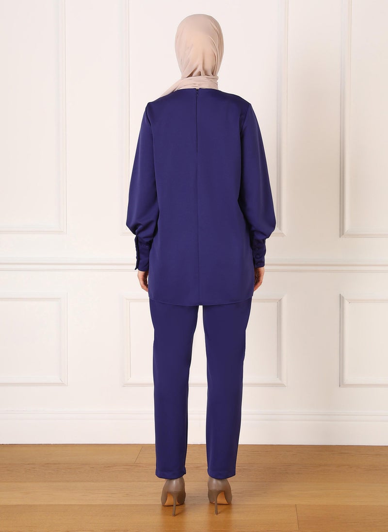 Navy Blue - Suit - Refka