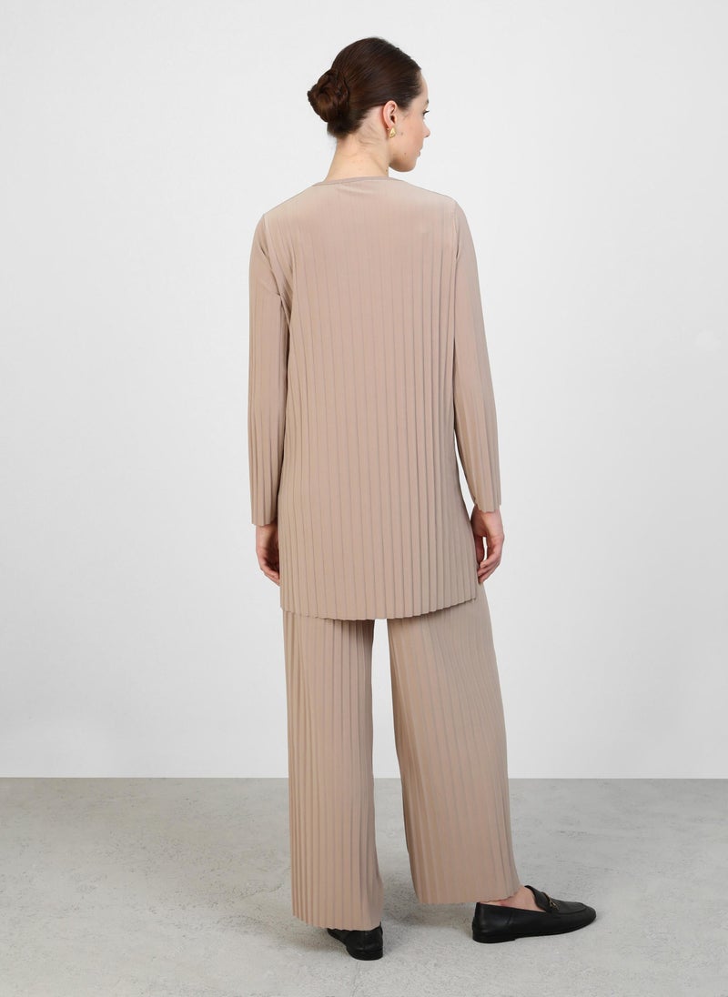 Beige - Suit - Refka