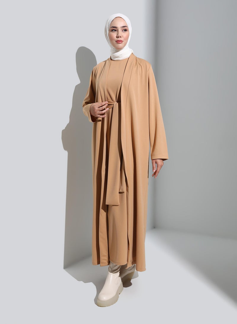 Beige - Suit - Refka