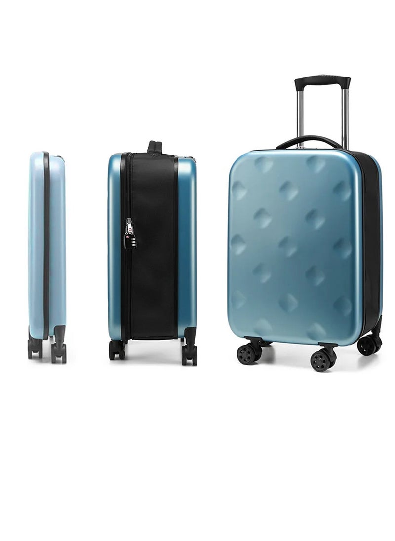 Travel Luggage Collapsible Suitcase 1 Piece Folding 4 Wheels Hardside Trolley Travel Business Portable Foldable Luggage 24 Inches (Medium Size)