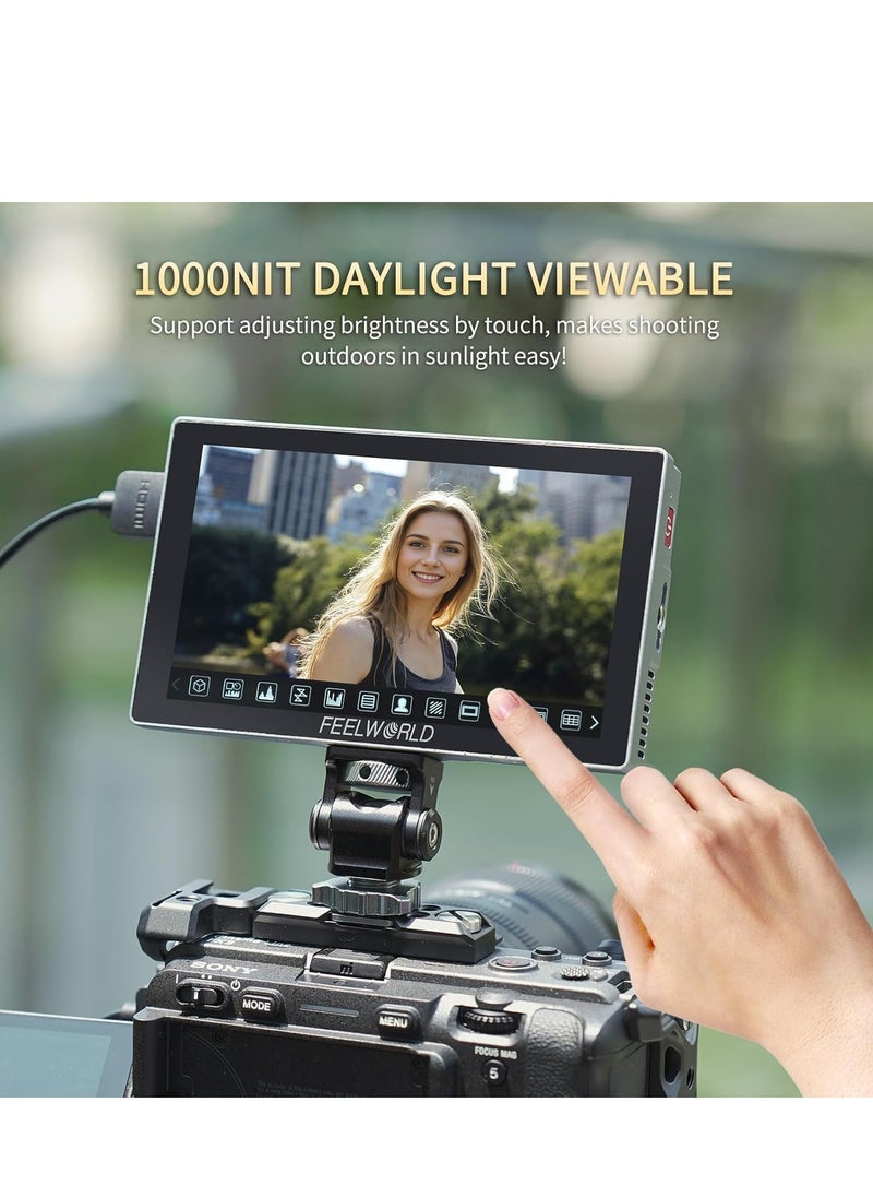 FEELWORLD P6X 5.5 Inch Aluminium DSLR Camera Field Monitor Touch Screen 4K HDMI