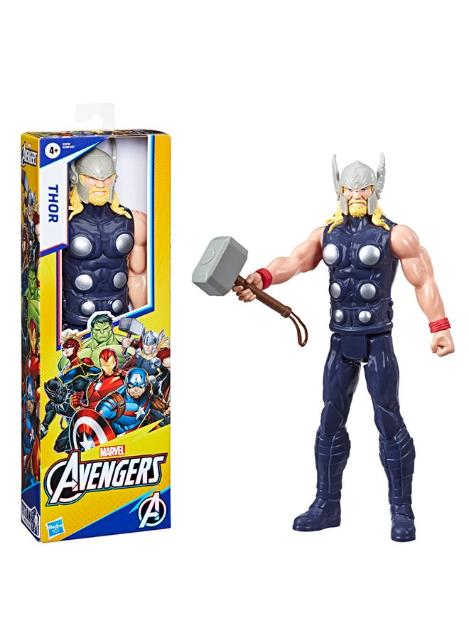 Marvel Avengers Titan Hero Series Blast Gear Thor Action Figure, 12-Inch Toy, Inspired By The Marvel Universe, For Kids Ages 4 And Up