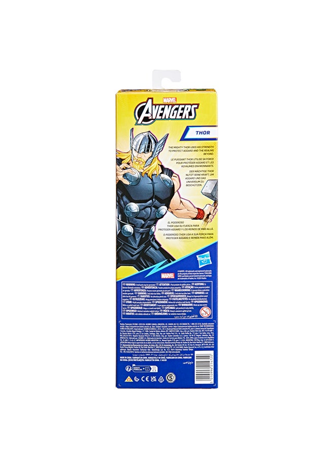 Marvel Avengers Titan Hero Series Blast Gear Thor Action Figure, 12-Inch Toy, Inspired By The Marvel Universe, For Kids Ages 4 And Up