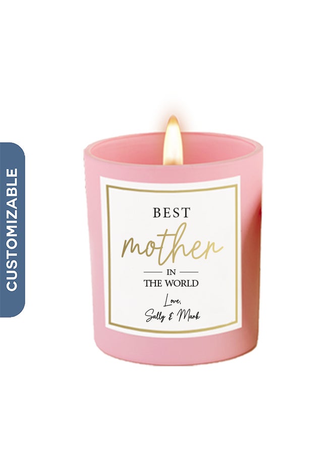 Best Mother In The World, Personalised Mother's Day Soy Wax Scented Candle