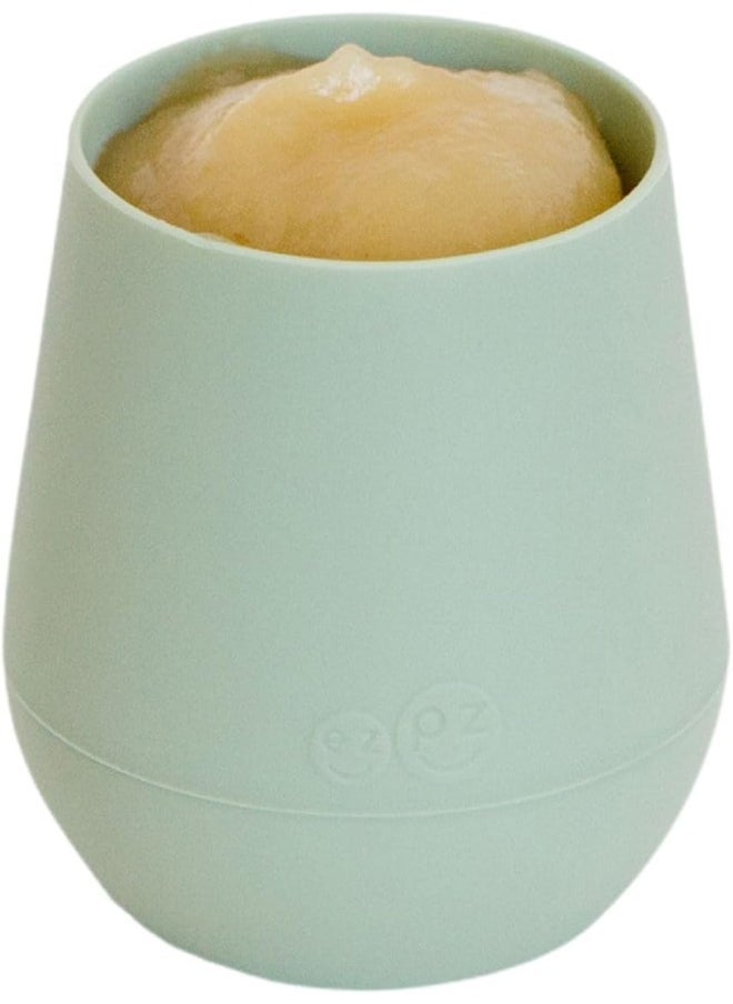 ezpz Baby Trainer Cup 6 Months Mini Cup, Green (Sage), 12+ Months