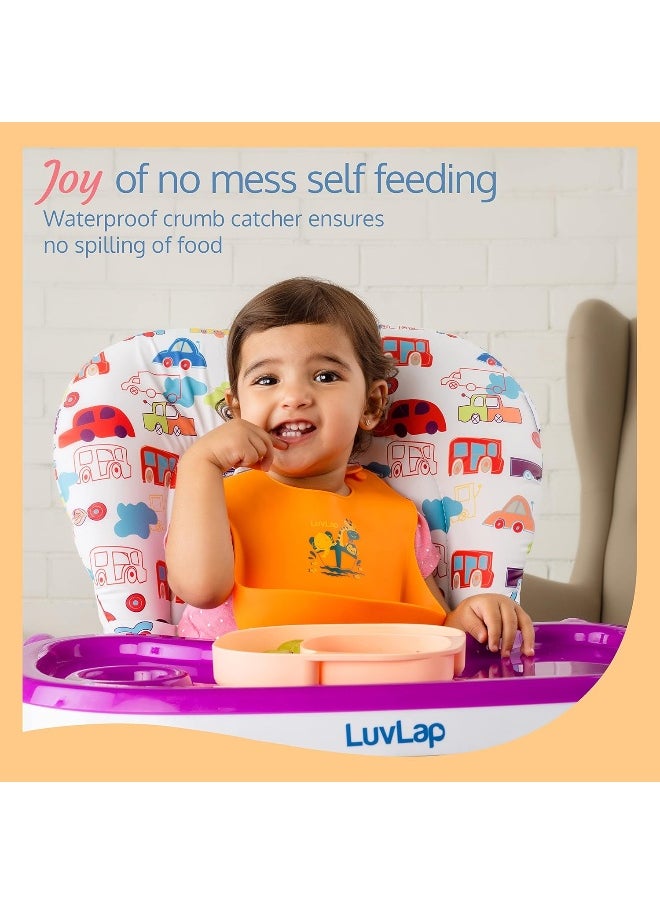 LuvLap Silicone Baby Bib for Feeding & Weaning Babies & Toddlers