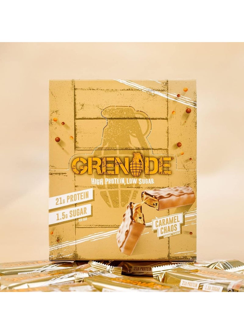 High Protein Bar 12x60g, Caramel Chaos 20G protein