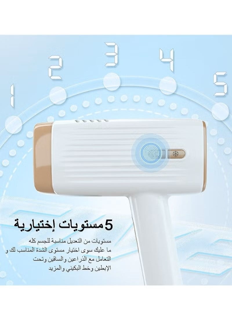 E3 Hair Removal Device Permanent Hair Removal Painless Epilator With Ice Compress