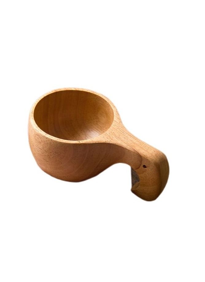 Natural rubber wood wood coffee cup 200ml