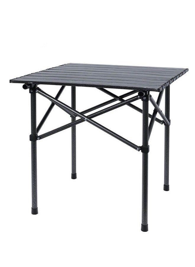 Folding Camping Table 53x51x50cm Portable Picnic Table - Ultra-Stable Aluminum Alloy, Quick Setup, Waterproof Surface for Outdoor, BBQ, Fishing