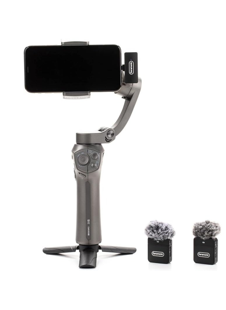 Saramonic Blink100 B4 Wireless Lavalier Microphone for iPhone Smartphone, 10h Battery, 164ft Transmission, Gain Control Lightning Wireless Lapel Mic for Live Streaming Video Conference Recording