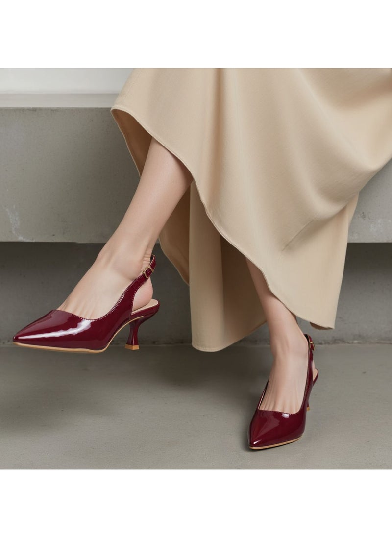 SD Felano Women's Kitten Heels - Premium Quality High Heels Pumps for Women, Comfortable Slip-On Dress Shoes with Cushioned Insole, Stylish Low Heels for Weddings, and Casual Wear