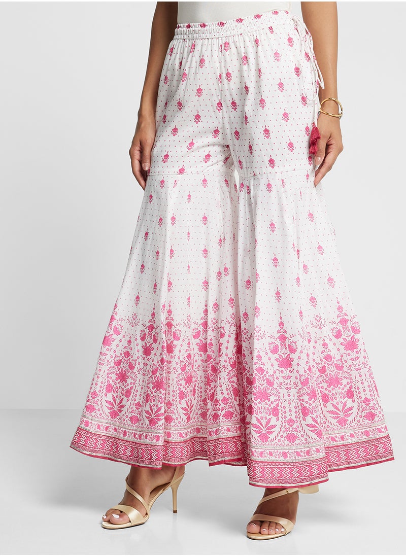 Kurta With Palazo & Dupatta Set