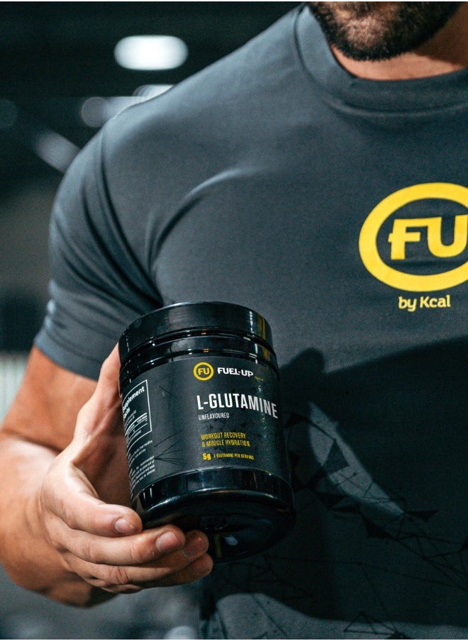 L-Glutamine Powder – 300g (10.58oz) Unflavoured, 60 Servings – Workout Recovery & Muscle Hydration Supplement
