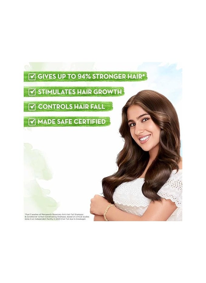 ROSEMARY HAIR GROWTH OIL 150ML + Mamaearth Rosemary Anti-Hairfall Shampoo 250ml