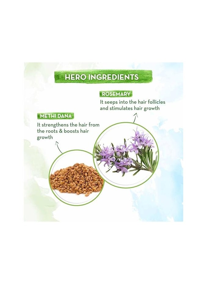 ROSEMARY HAIR GROWTH OIL 150ML + Mamaearth Rosemary Anti-Hairfall Shampoo 250ml