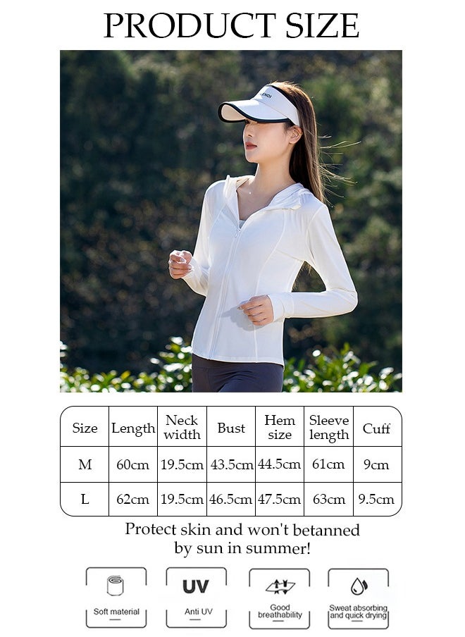 Lightweight Sun Protection Clothing For Women, UPF 50+ Long Sleeve Sun Protection Hoodie Shirt, Long Sleeve Ice Silk Hoodie Shirts for Outdoor Climbing Hiking