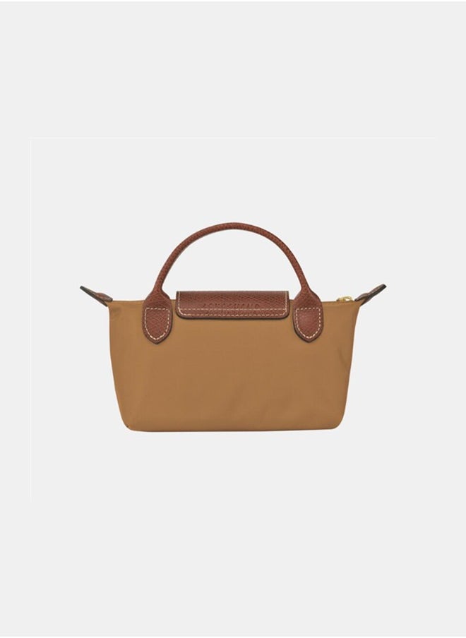 Women's Classic Fashion Versatile Mini Makeup Bag HandbagShoulder Bag Handheld Small Bag Classic brown