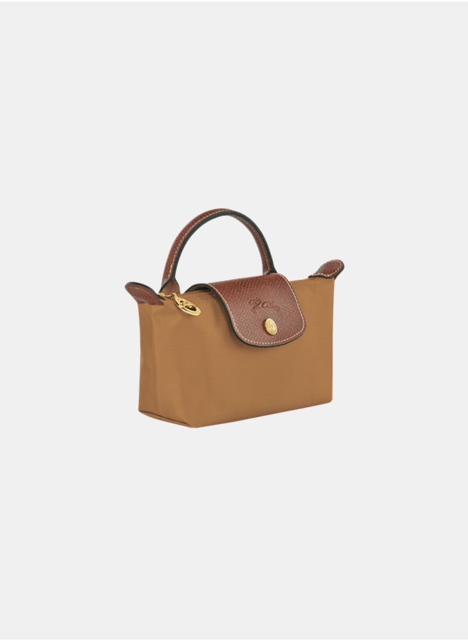 Women's Classic Fashion Versatile Mini Makeup Bag HandbagShoulder Bag Handheld Small Bag Classic brown