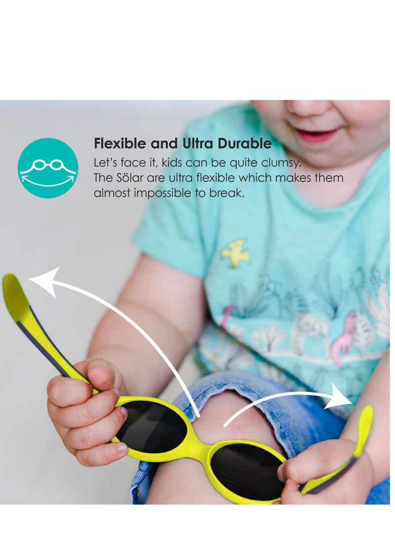 Sölar - Unbreakable Kids Sunglasses (2-6Y) | Flexible, Reversible & UV400 Polarized Protection | Toddler Shades for Outdoor, Beach & Sports