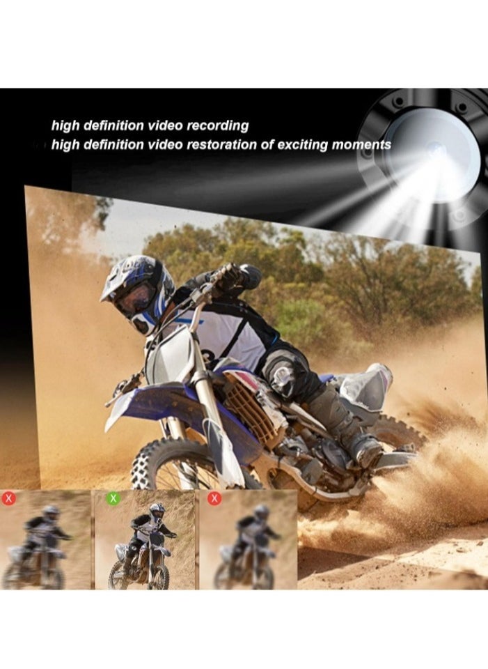 1080P Bike Motorcycle Helmet Camera, WIFI Flashlight Camera With Rechargeable Battery, DV Camera Camcorder With Wide Angle Lens, Outdoor Action Camera For Motorcycle Helmet, (1pc, 1080p Grey)