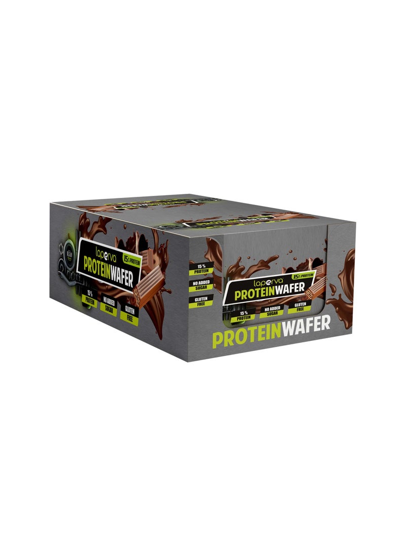 Protein Wafer Milk Chocolate 15% Protein, Gluten-free Low Carb Maltitol Sweetened Milk Chocolate 15% Protein Box Of 25 Bars