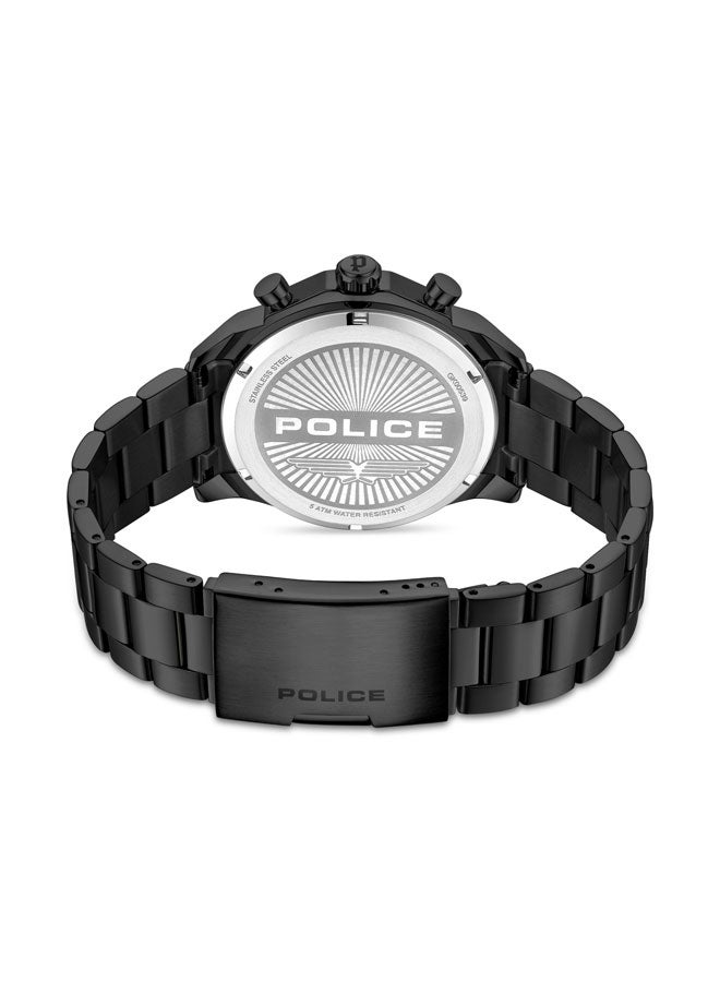 Men's Soul Men's 44mm Multifunction Watch with Charcoal Translucent Dial & 316L Stainless Steel Bracelet