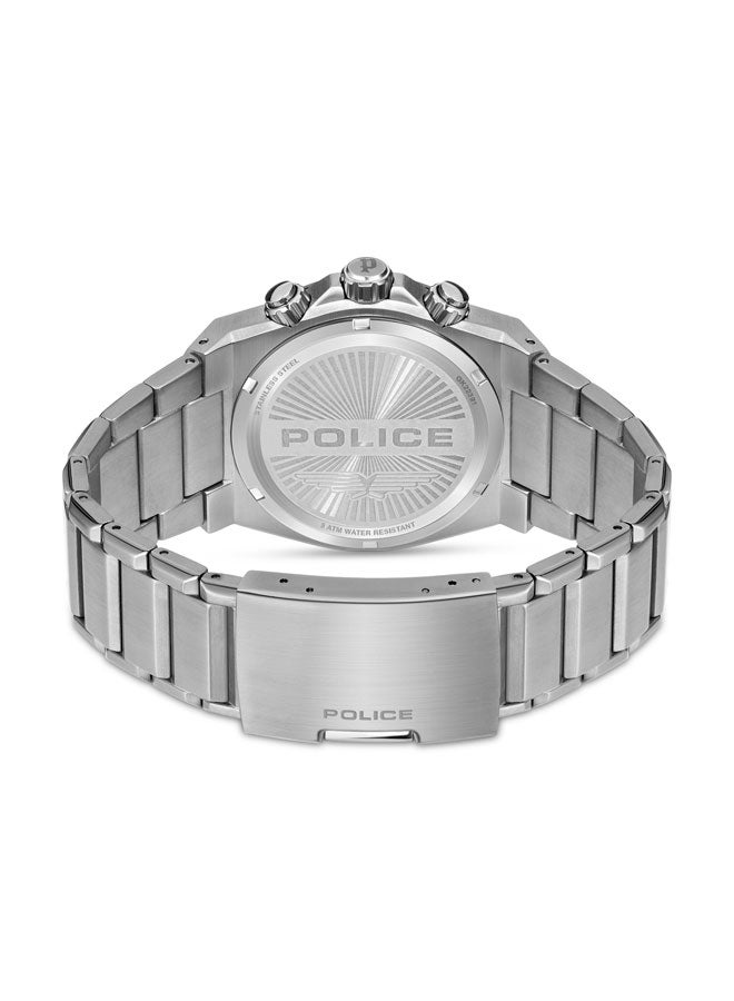 Men's Airflow Men's 43mm Multifunction Watch with Hydraulic Green Plate, Black Dial & 316L Stainless Steel Bracelet