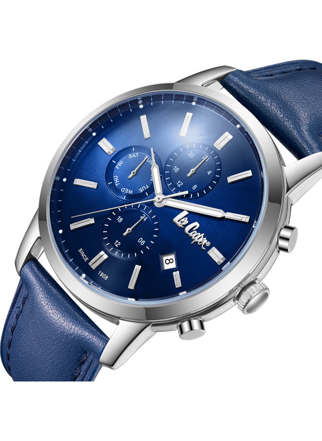 Men Multi Function Dark Blue Dial Watch - LC08085.399