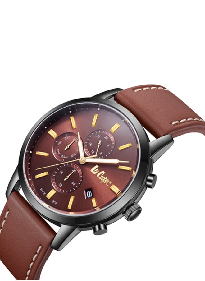 Men Multi Function Dark Brown Dial Watch - LC08085.044