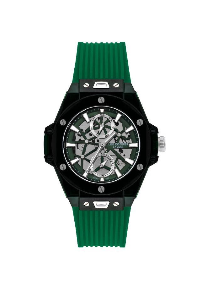 Men's Multi Function Green Dial Watch - LC07975.777