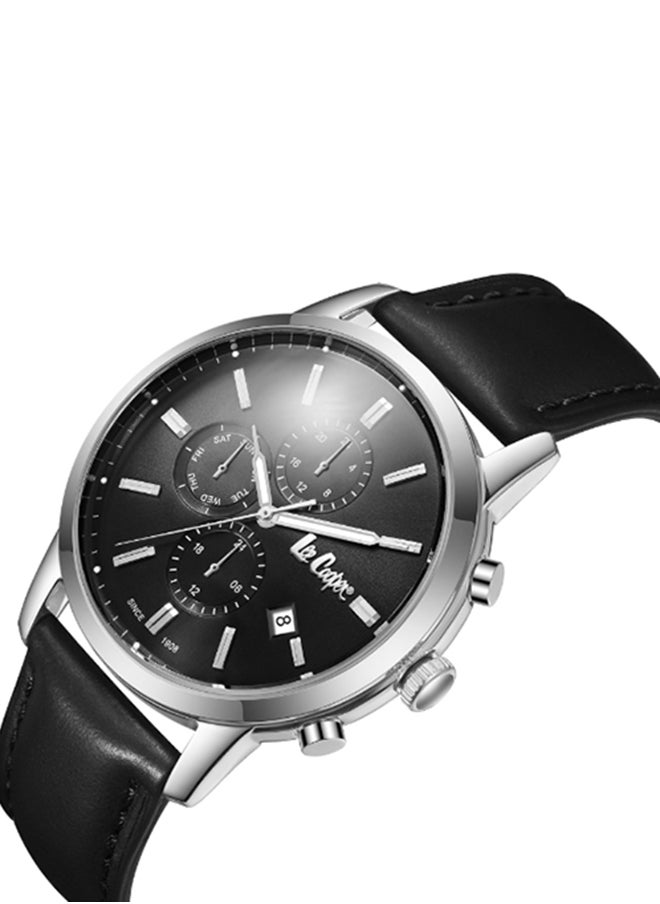 Men Multi Function Black Dial Watch - LC08085.351