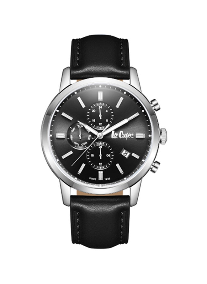 Men Multi Function Black Dial Watch - LC08085.351