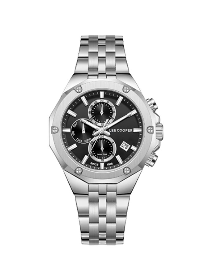 Men Multi Function Black Dial Watch - LC08104.350