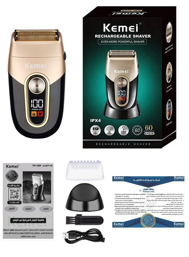 Rechargeable Washable Electric Beard Slimming Trimmer For Men With LCD Display And Lithium Battery Saudi Version