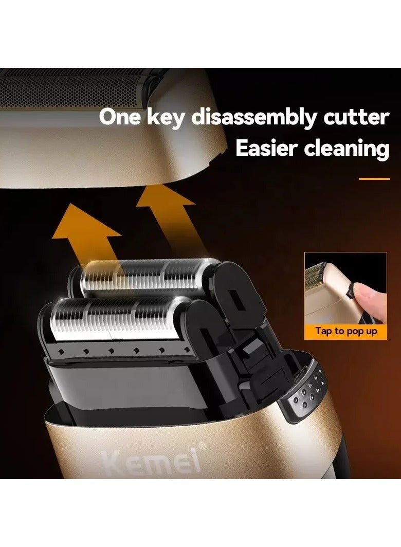 KM-3209 Shaving Machine Foil Trimmer Razor High Quality Three Blade Heads Electric Shaver