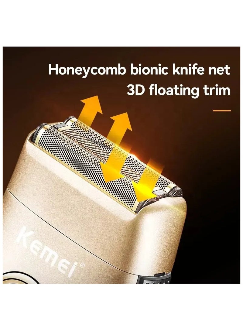 KM-3209 Shaving Machine Foil Trimmer Razor High Quality Three Blade Heads Electric Shaver