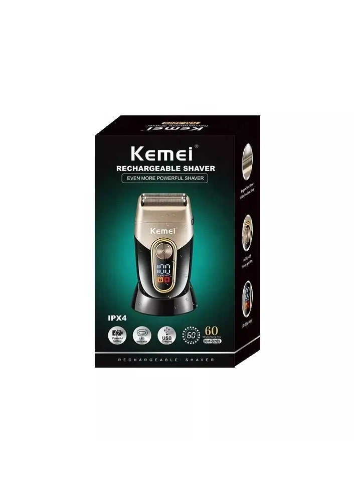 KM-3209 Shaving Machine Foil Trimmer Razor High Quality Three Blade Heads Electric Shaver