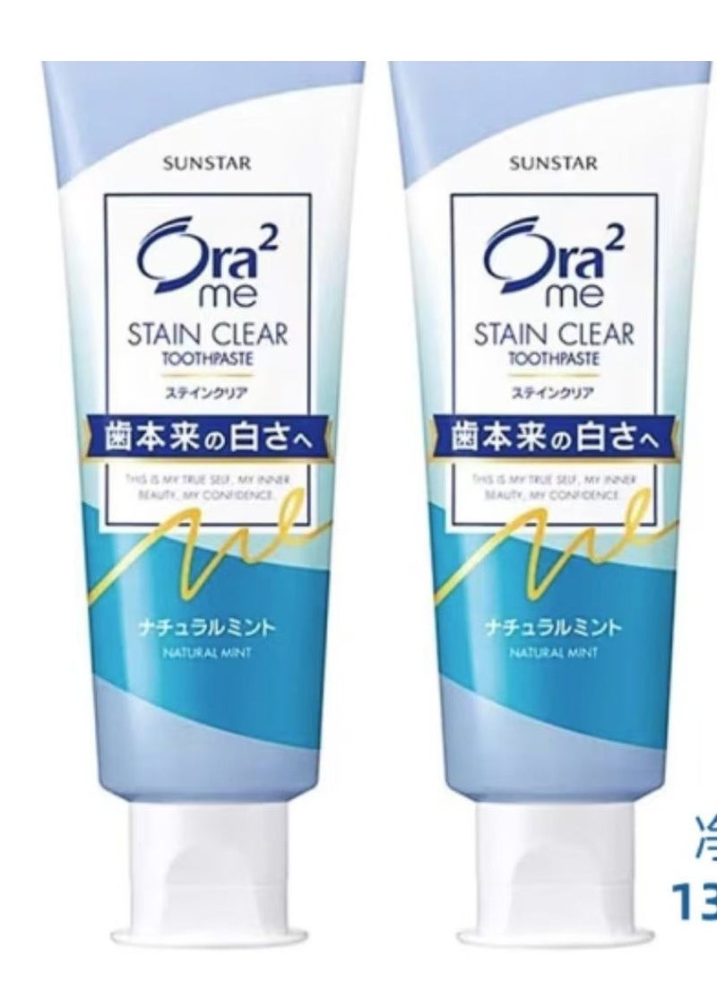 Ora2 Sunstar Me Stain Clear Paste Natural Mint - 130G