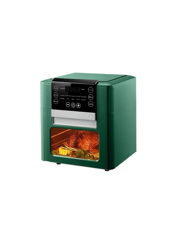 Silver Crest 12L Air Fryer Oven Toaster Rotisserie Dehydrator Grill in green