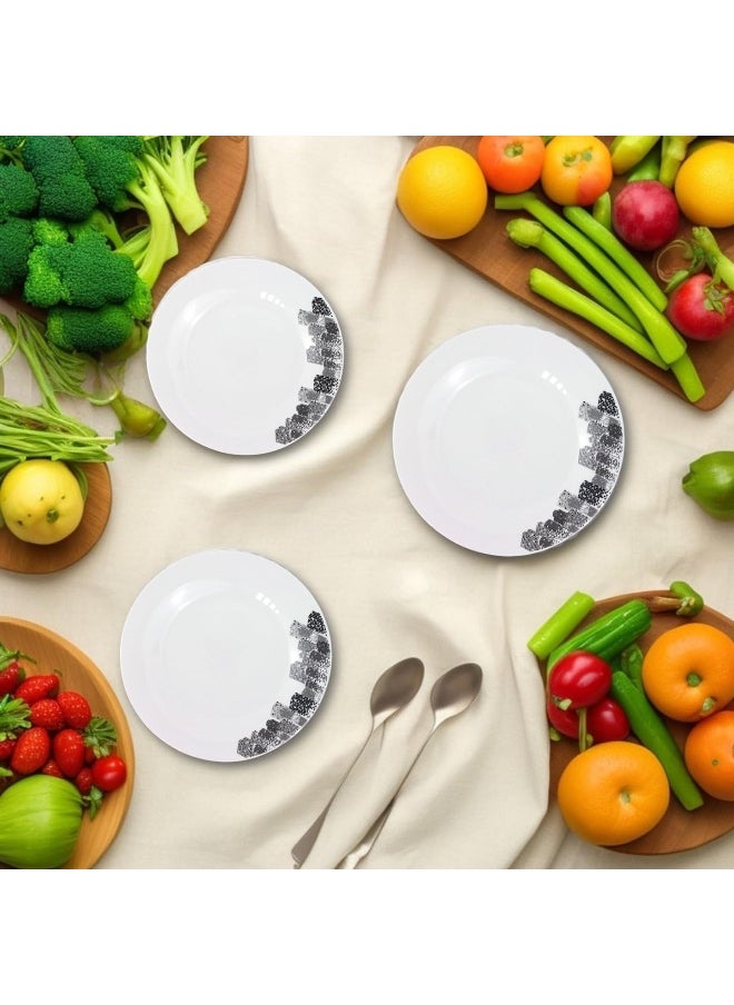 16-Piece Opalware Dinner Set With 4X 25 Cm Dinner Plate, 4X18 Cm Desert Plate, 4 X 13 Cm Soup Bowl, 4 X Soup Spoon, Serves 4, White