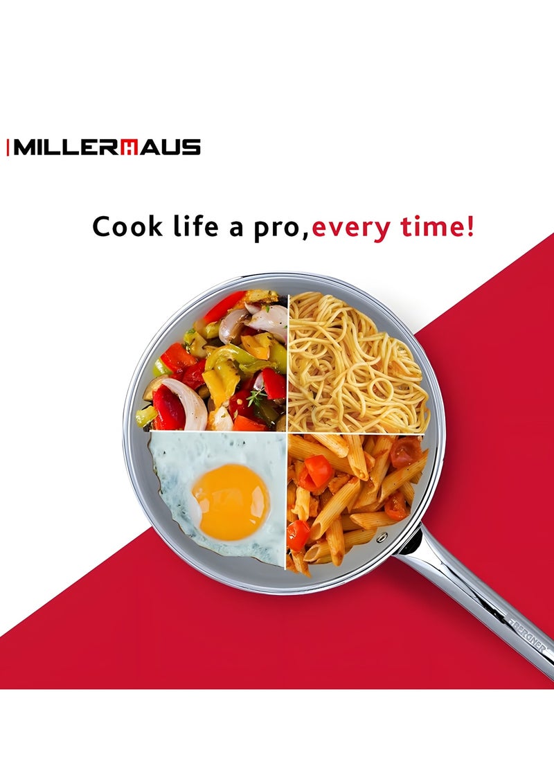Millerhaus Tri-Ply Frypan 32cm Stainless Steel