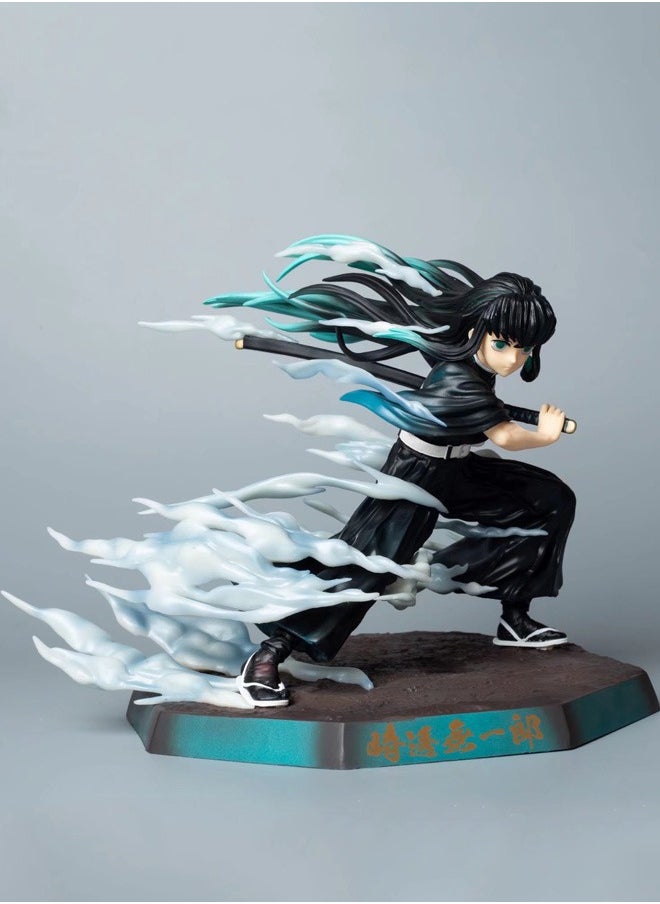 Kimetsu no Yaiba Tokito Muichiro Action Figure Decorative Resin Sculpture Home Decor Statue, Art Figurine Home Ornament Decoration for Office, Living Room, Bedroom, Book Shelf, TV Cabinet, Desktop