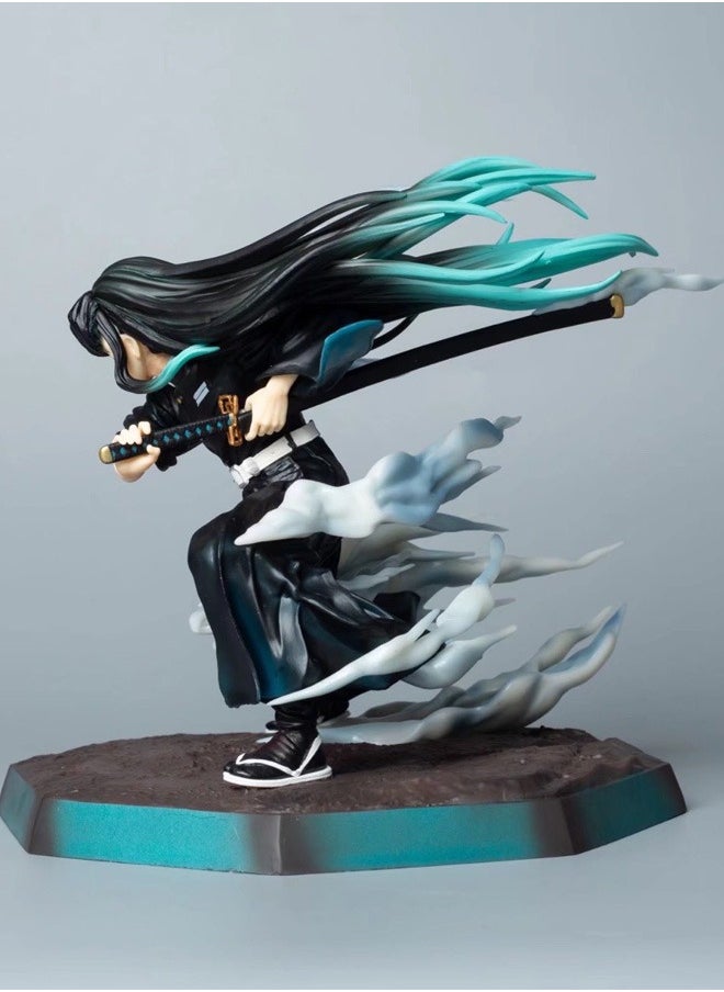 Kimetsu no Yaiba Tokito Muichiro Action Figure Decorative Resin Sculpture Home Decor Statue, Art Figurine Home Ornament Decoration for Office, Living Room, Bedroom, Book Shelf, TV Cabinet, Desktop