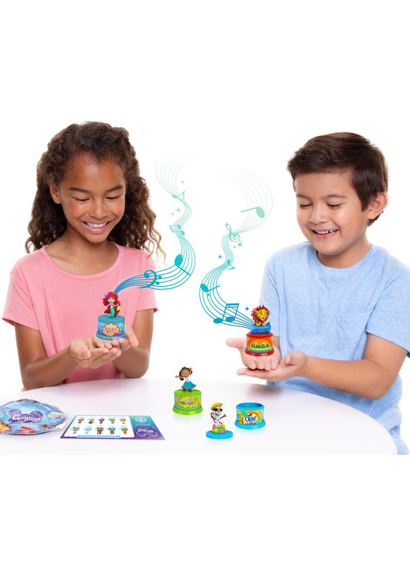 Disney Musical Mini Figure Battery Operated, Assorted 1 Piece (Character & Color May Vary) | Mystery Figure | Surprise Figure | Display Figure | Disney Princess | Disney Character with Music | Perfect Gift for Kids and Collectors