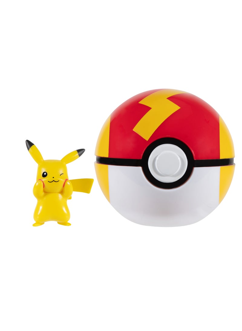 Pokemon Clip N Go, Assorted 1 Piece (Character & Color May Vary) | Poke Ball | Character Figure | Collectible Figure | Battle Figure | Pikachu , Eeve and more! | Perfect Gift for Kids and Collectors