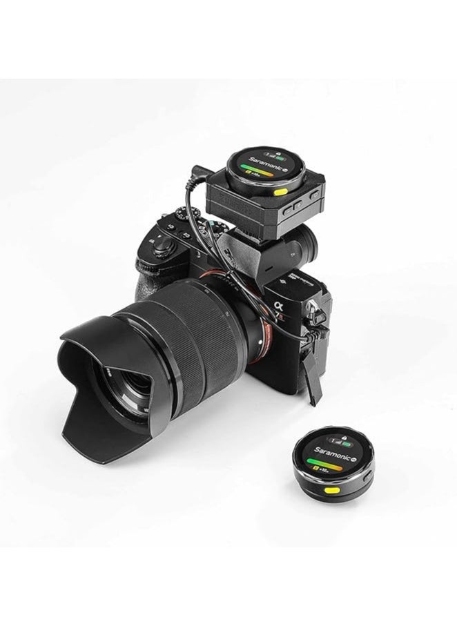 Saramonic Blink Me B2 | 2-Person Smart Wireless Mic System w/Touchscreen, Customizable Transmitters & Recording
