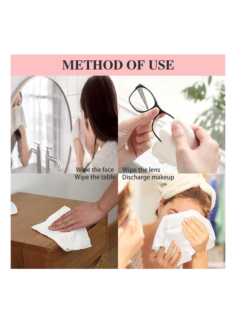 Soft Compressed Towels Pure Cotton Disposable Face Cleanser Portable Coin Tissue Mini for Travel Beauty Outdoor Sports 100 Pieces